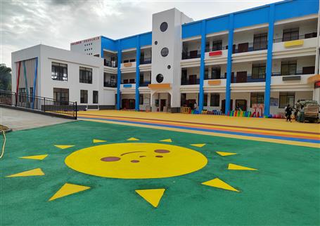 【“兩個(gè)年”雙提升】桂海分公司承建的百林鄉(xiāng)中心幼兒園順利開(kāi)園！